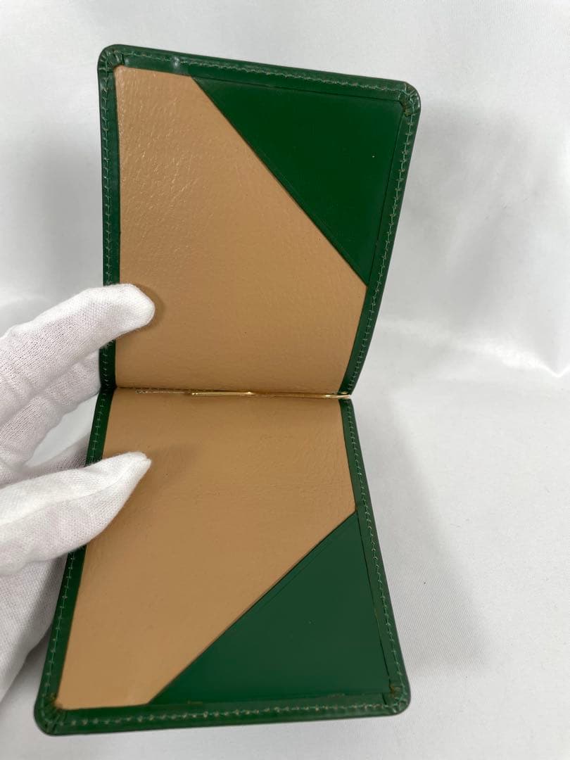 美品 GLEN グレンロイヤル 二つ折り財布 マネークリップ レザー