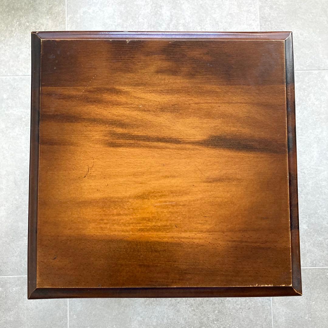 オールドカリモク アンティーク コロニアル 花台 電話台 飾り台 サイドテーブル