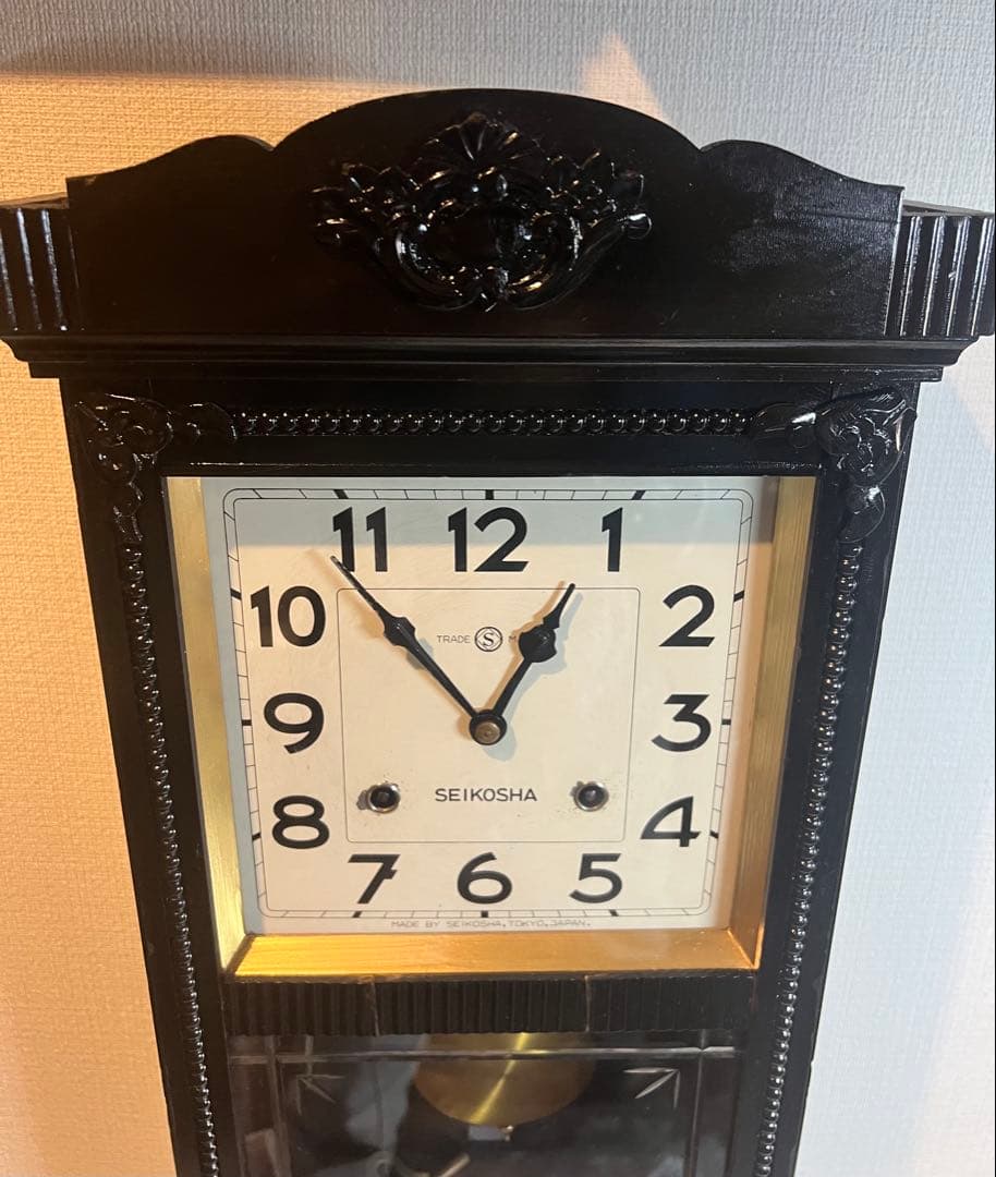 SEIKOSHA精工舎振り子時計ゼンマイ掛け時計柱時計古時計ボンボン時計