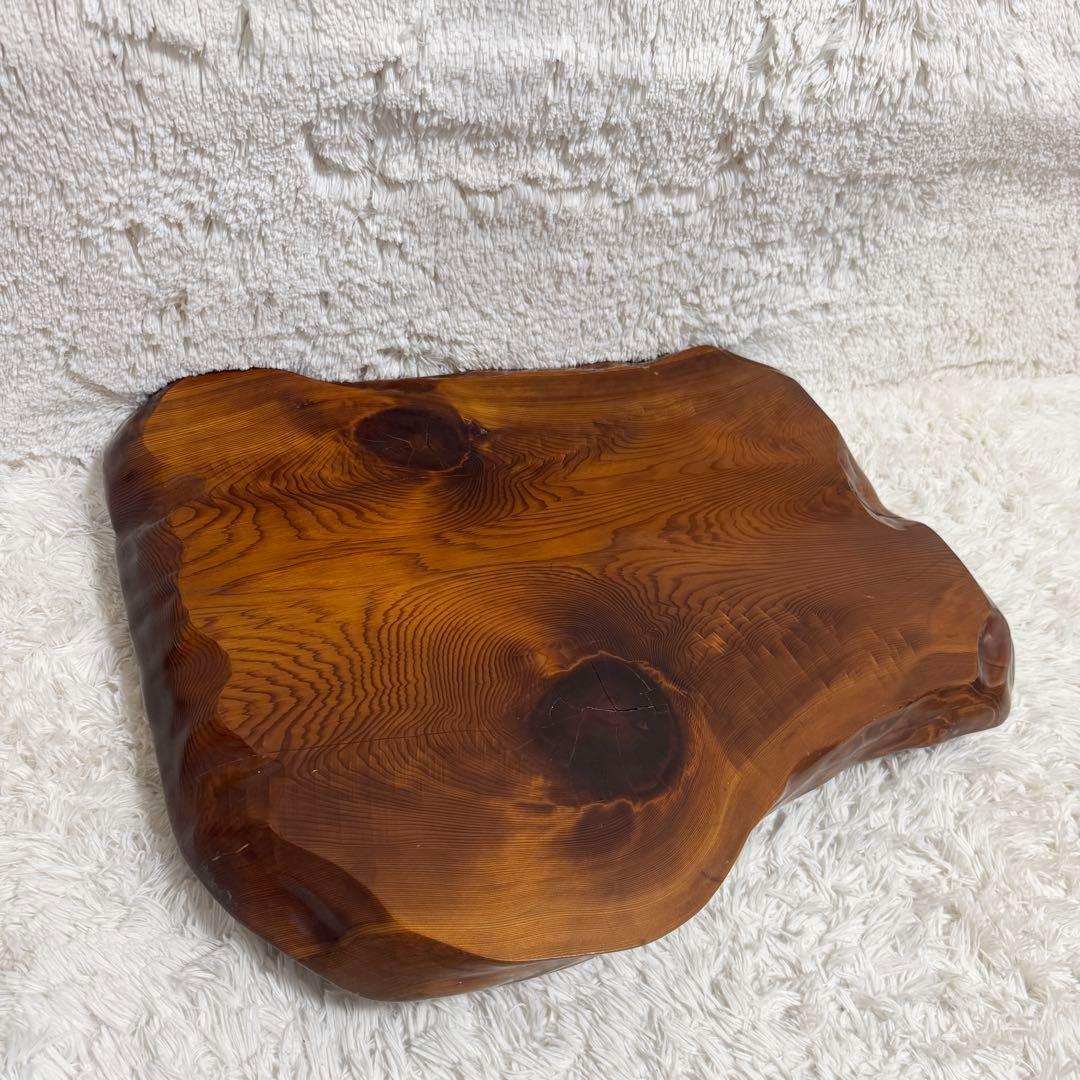 【刻印彫り】世界遺産　屋久杉 一枚板 極上木目 天然木総無垢 ローテーブル