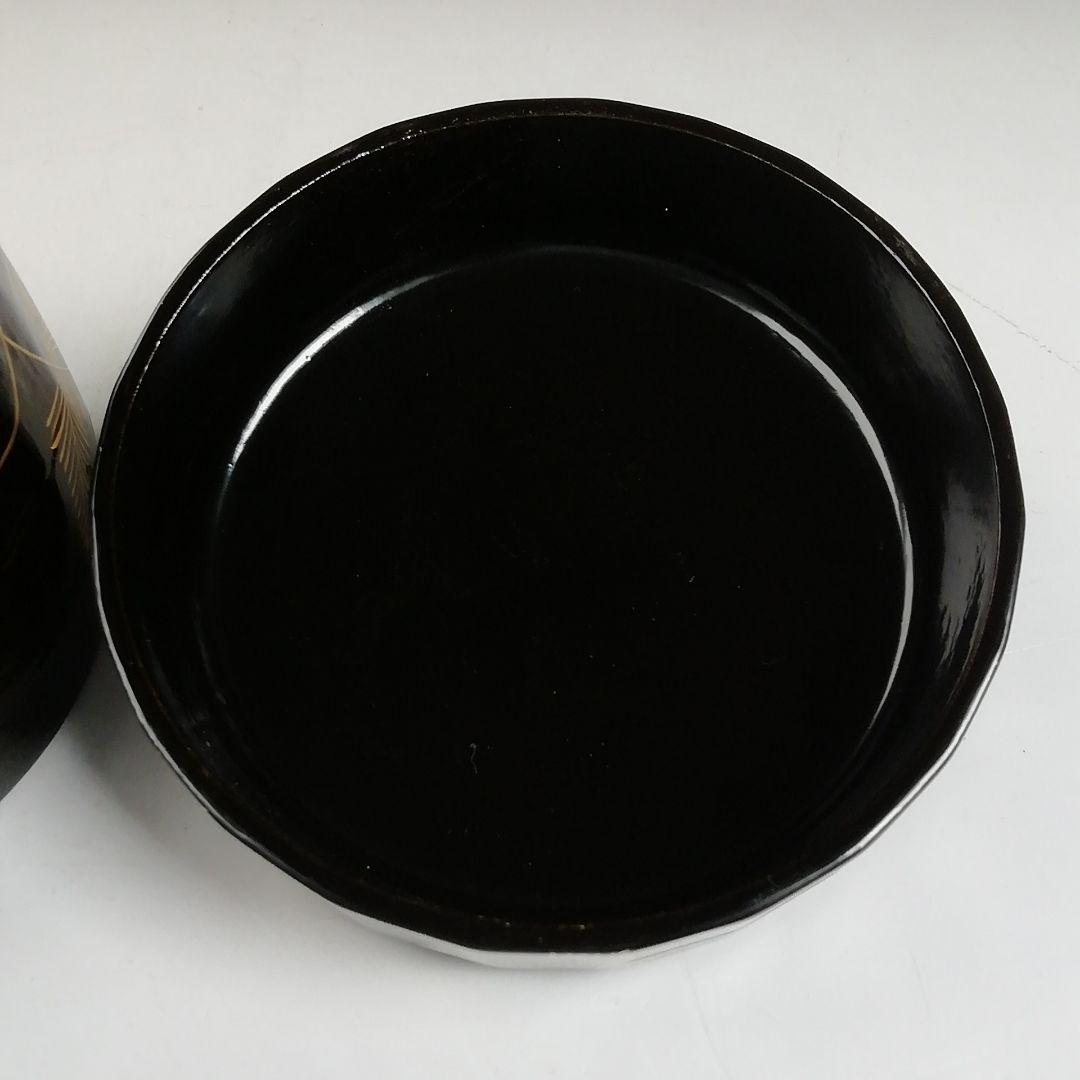 Ｗ７７　棗　『松唐草』『一閑折焼　大棗』『道場宗廣 造』　共箱　茶道具