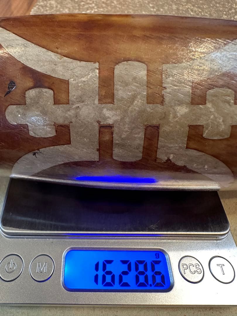 K-672 チベット　希少　大型　特大　寿字天珠　置物　風水　最強パワー