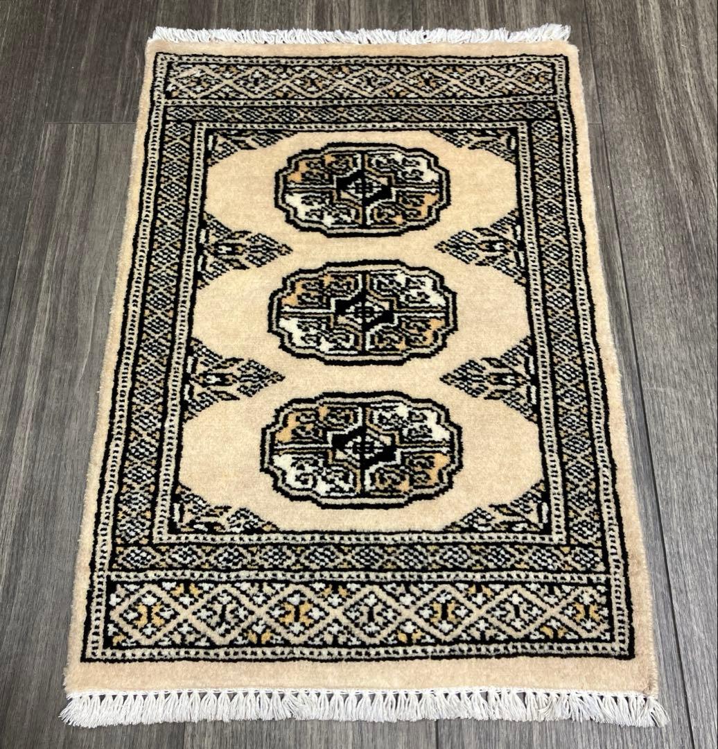 61cmx44cmミニラグ手織り絨毯パキスタン絨毯Bukhara rug