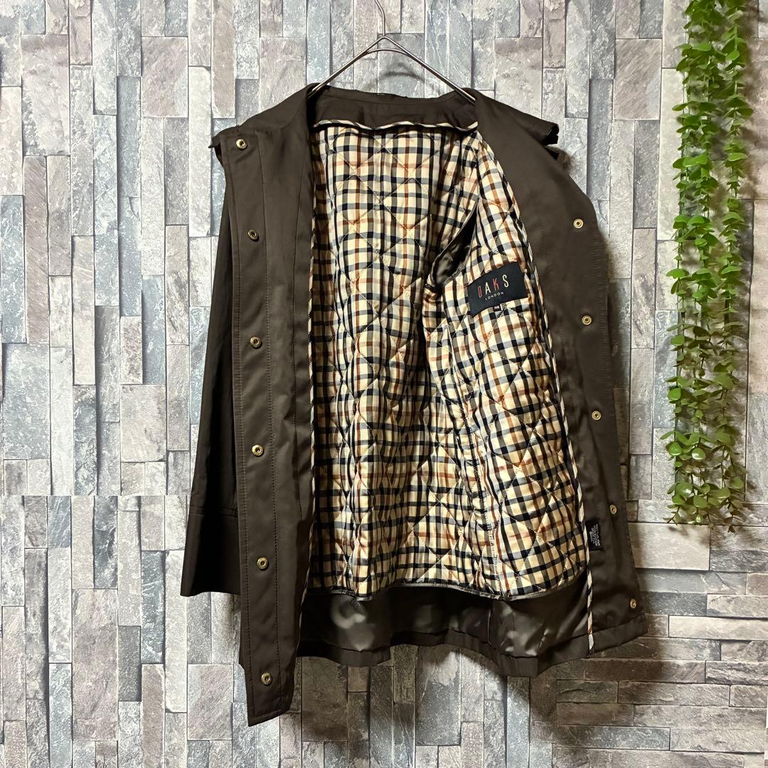 極美品✨【DAKS LONDON】スプリングコート フード付き 取り外し (M)
