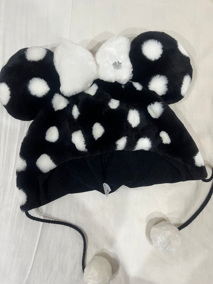 レア ミニーファンキャップ水玉