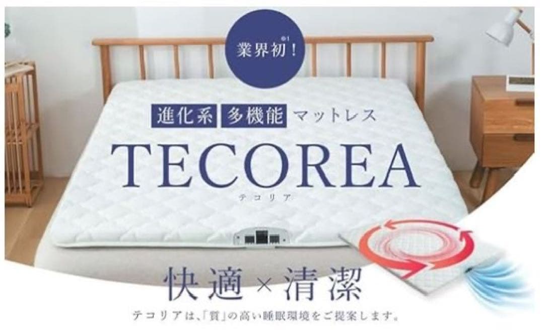 【新品】【定価80%OFF】 空気循環マットレス テコリア ダブル