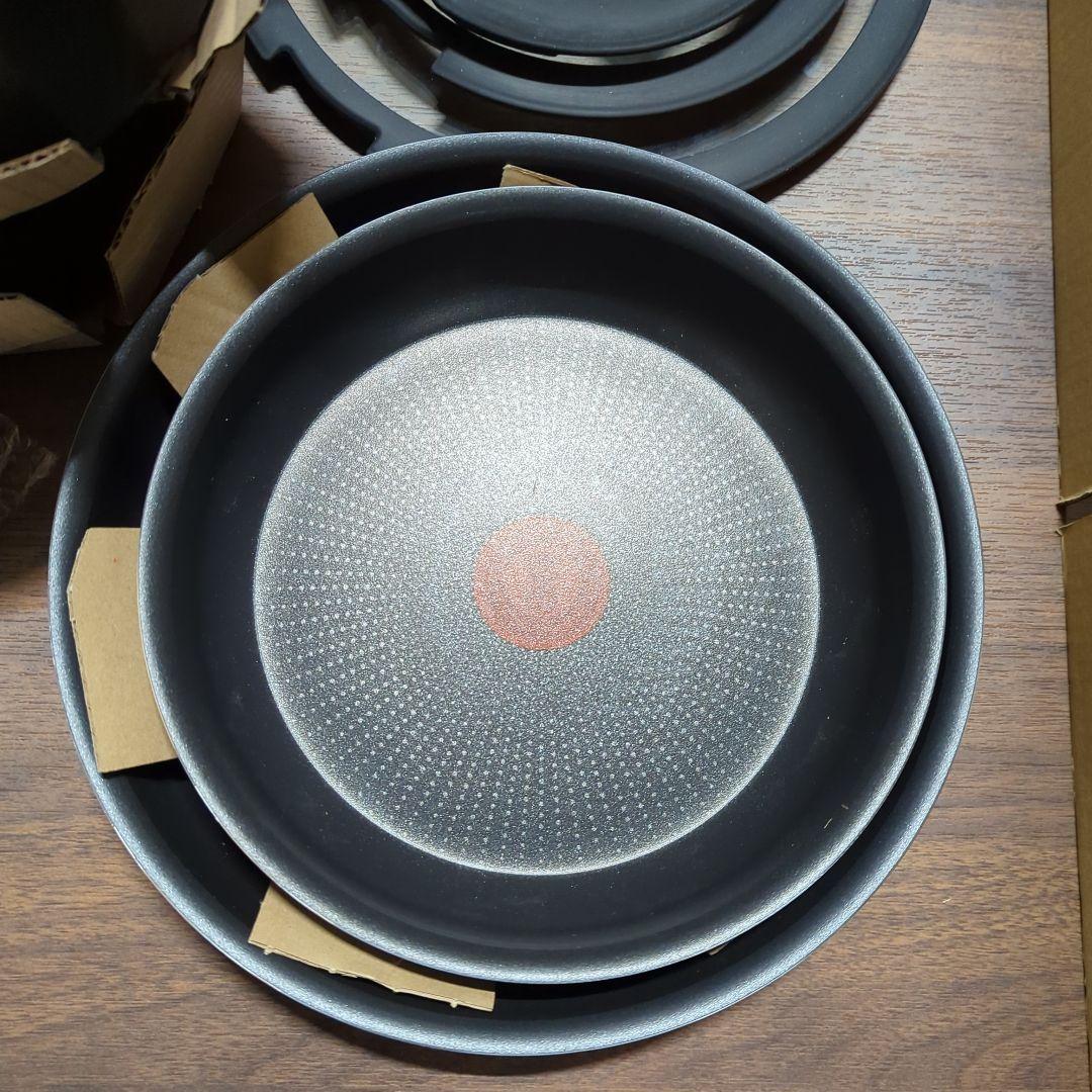 ティファール 取っ手のとれる 鍋 フライパンセット 9点セット ガス火専用