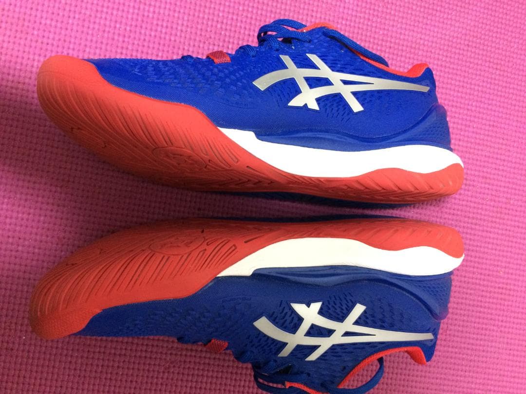 アシックスゲルレゾリューション9　LIMITED EDITION 青×赤ロンドン