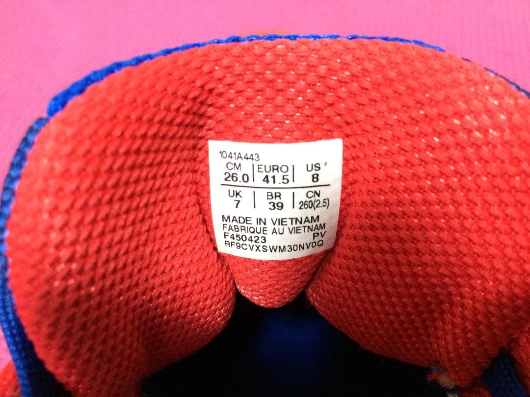 アシックスゲルレゾリューション9　LIMITED EDITION 青×赤ロンドン