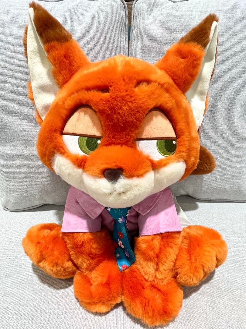 【お顔厳選】　ズートピア2　ニック　コストコ　ぬいぐるみ ブランケット付き