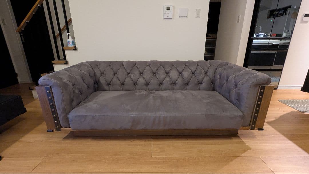 UPTOWN、プーリーソファー3人掛、モダン 、 グレーソファ