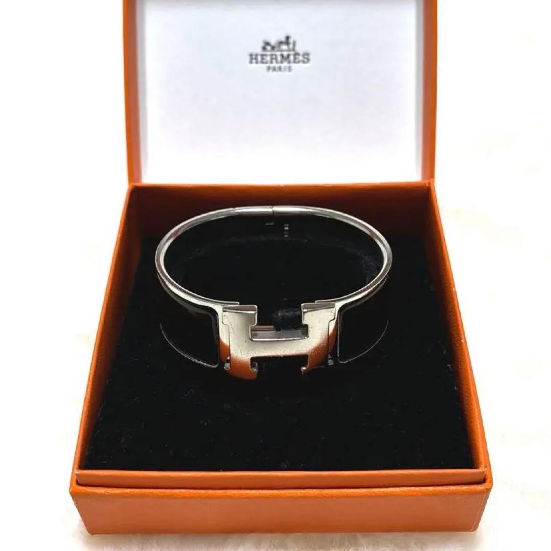 エルメス　クリック・クラックH ラージ　ブラック　ブレスレット　バングル