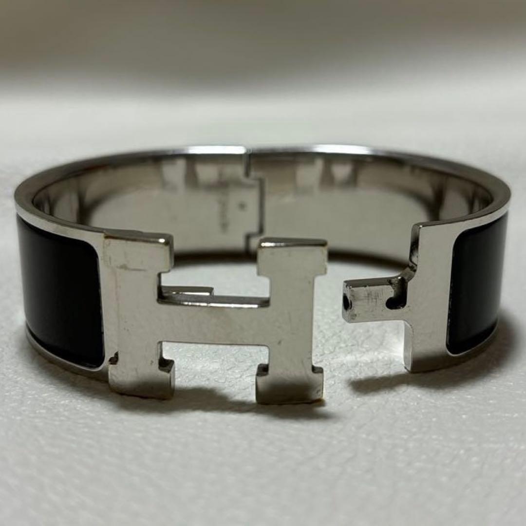 エルメス　クリック・クラックH ラージ　ブラック　ブレスレット　バングル