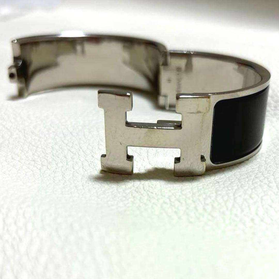 エルメス　クリック・クラックH ラージ　ブラック　ブレスレット　バングル