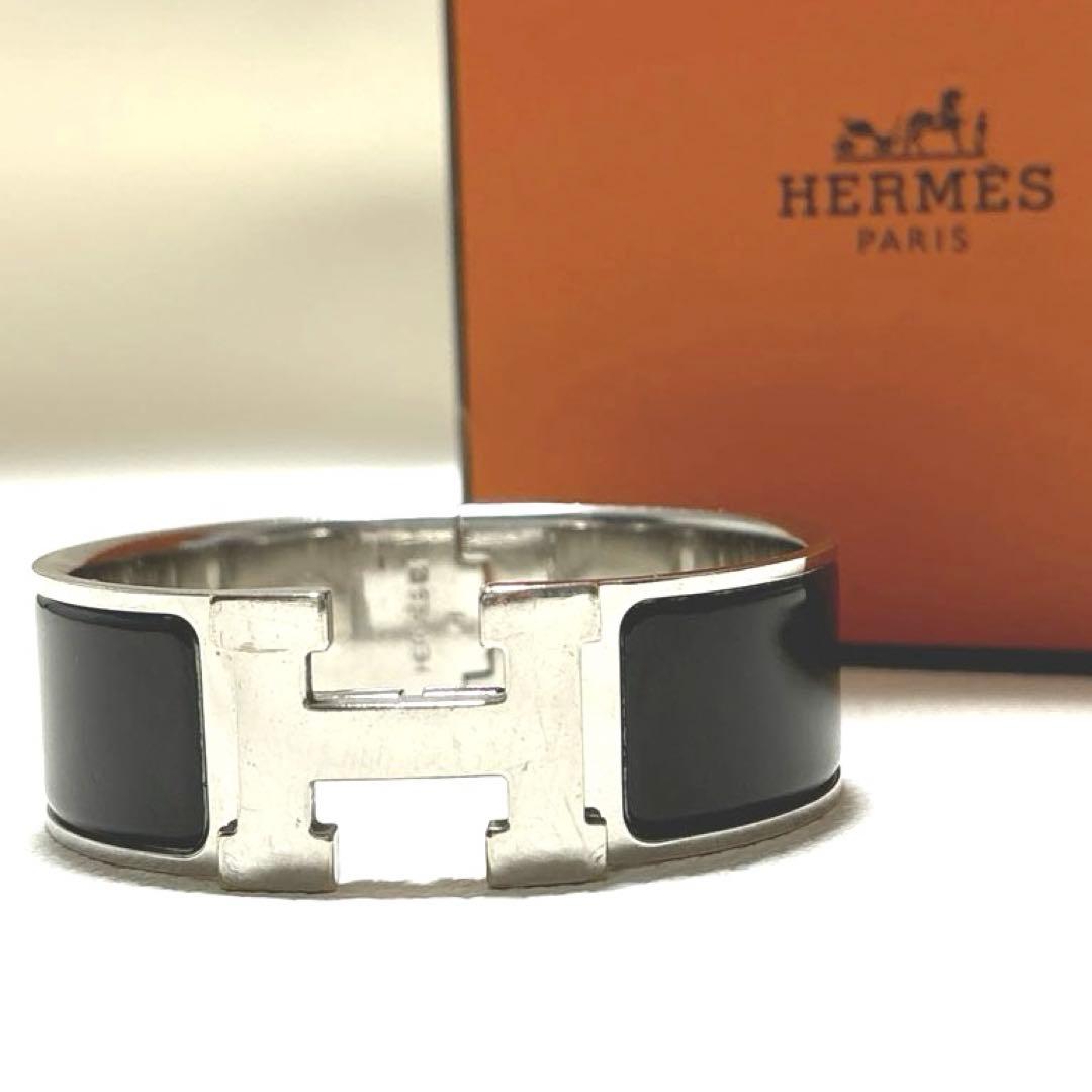 エルメス　クリック・クラックH ラージ　ブラック　ブレスレット　バングル