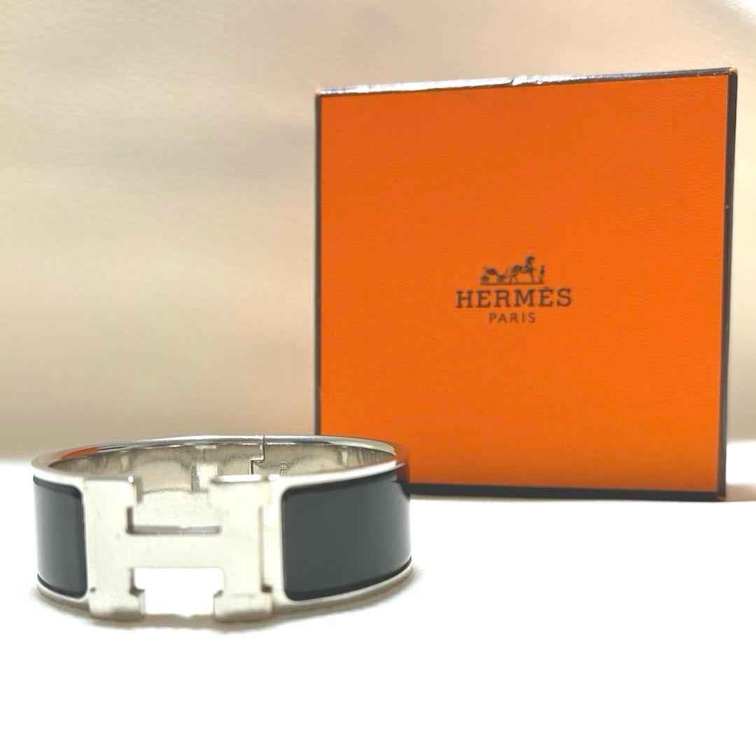 エルメス　クリック・クラックH ラージ　ブラック　ブレスレット　バングル