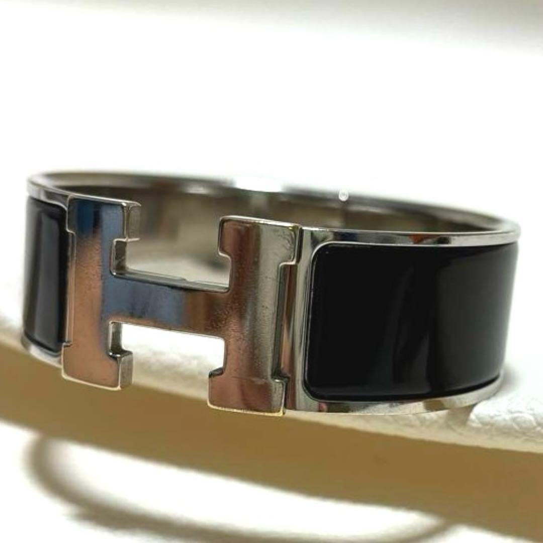 エルメス　クリック・クラックH ラージ　ブラック　ブレスレット　バングル