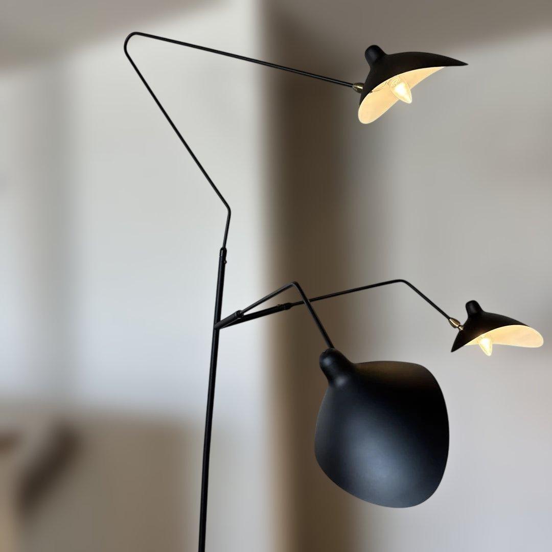 セルジュムーユ　イデー　照明フロアライト3アーム　リプロダクト　着払い引き取り