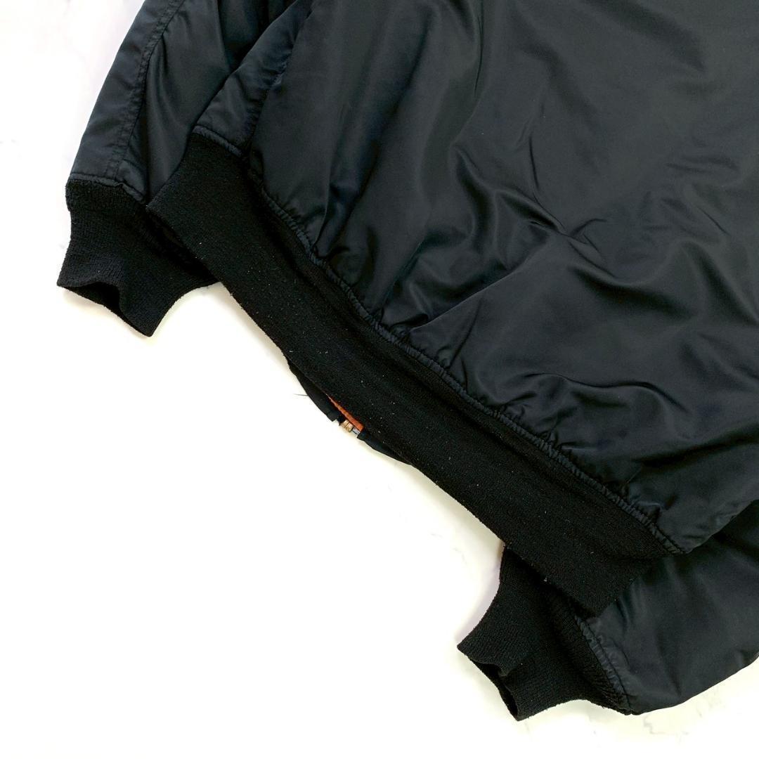 希少カラー★90s USA製 ALPHA MA-1 ブラック L　D249