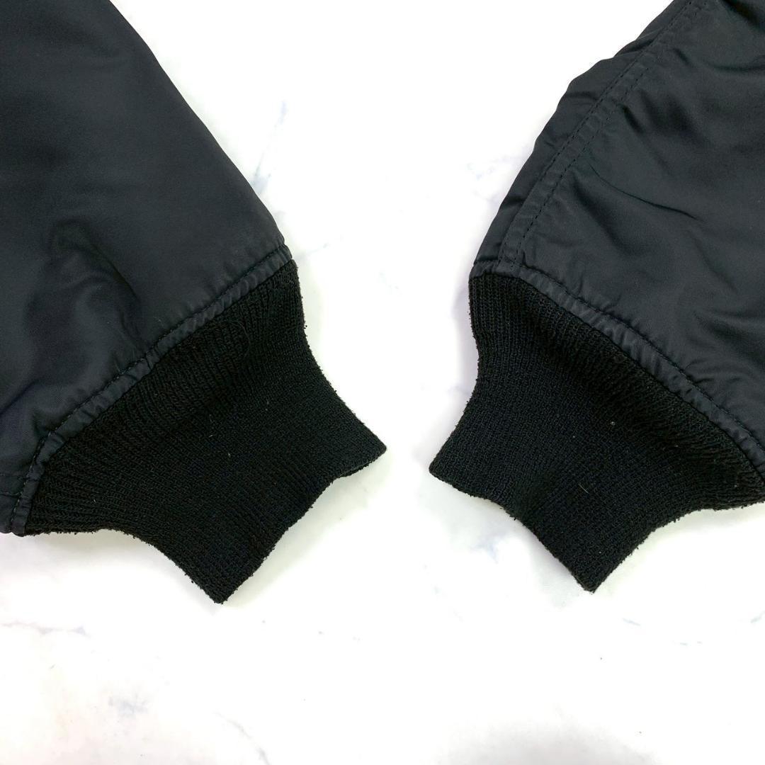 希少カラー★90s USA製 ALPHA MA-1 ブラック L　D249