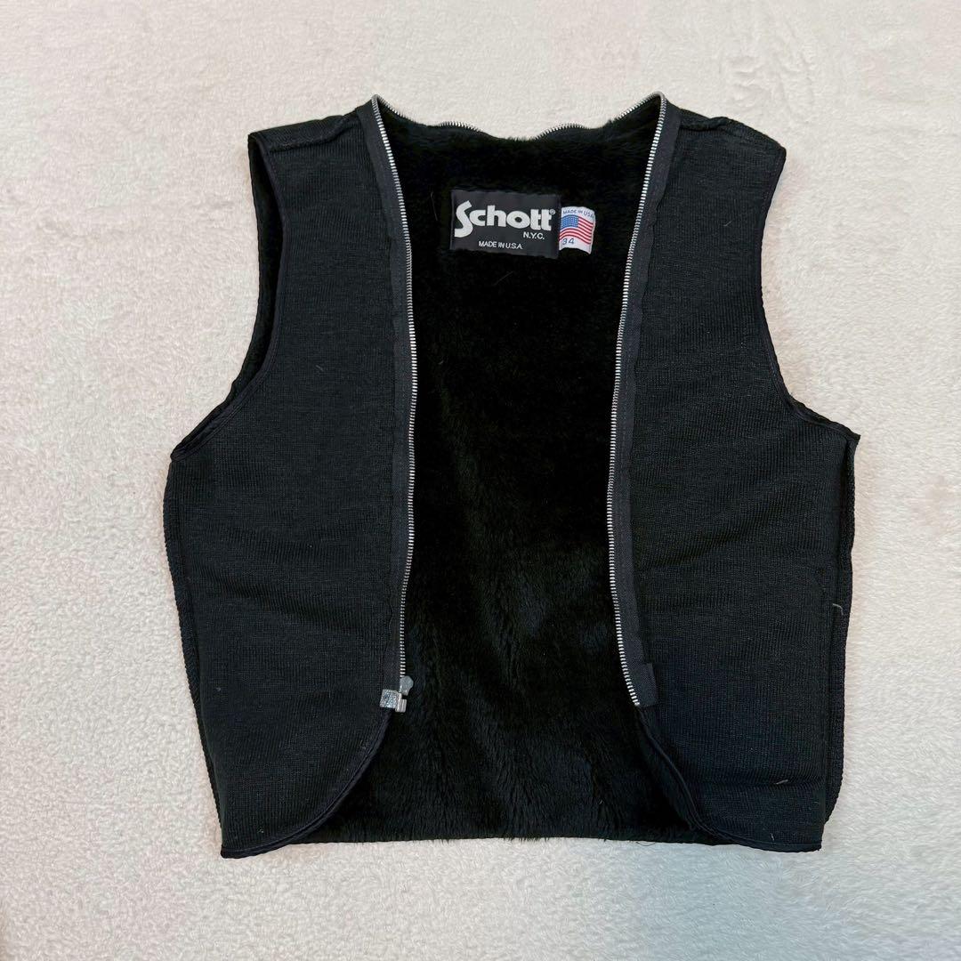 SCHOTT 641 ライダースジャケット 2way ライナー ブラック USA