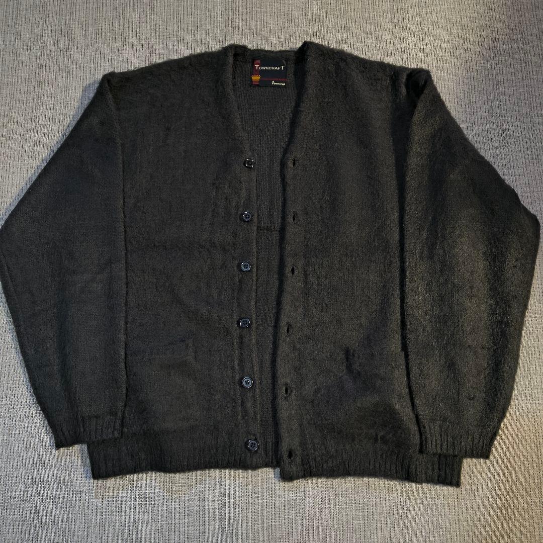 TOWN CRAFT タウンクラフト ソリッド シャギー カーディガン