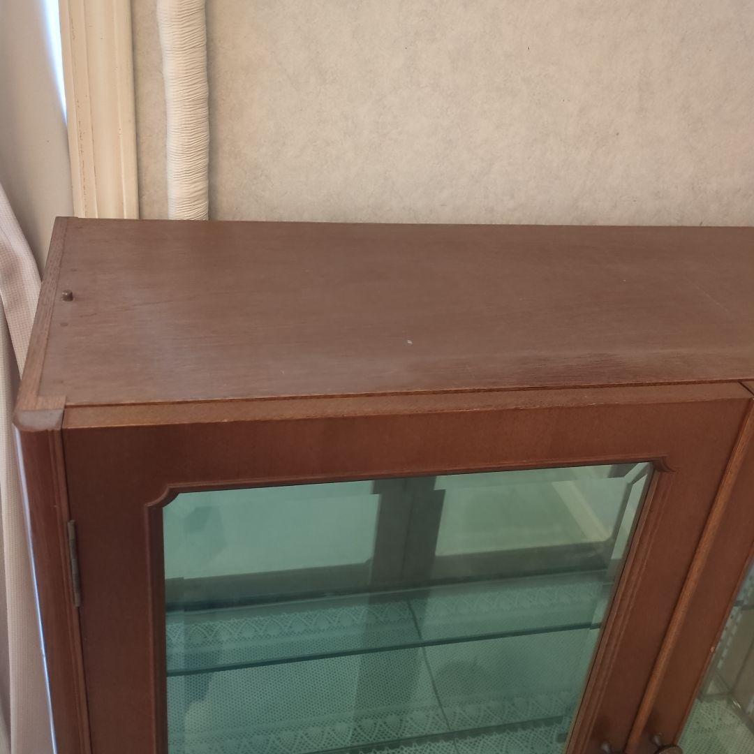 飾り棚 ガラス　ショーケース　ガラスケース　木製キャビネット　キャビネット　飾棚