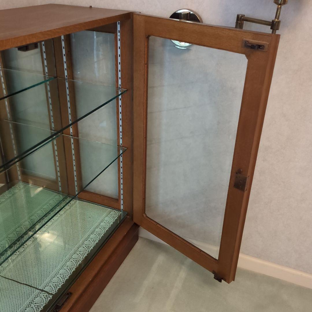 飾り棚 ガラス　ショーケース　ガラスケース　木製キャビネット　キャビネット　飾棚