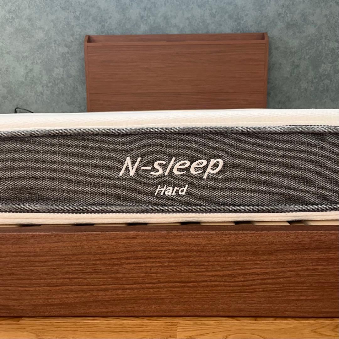 ★期間限定★【引き取り限定】セミダブルベッド（マットレス付）