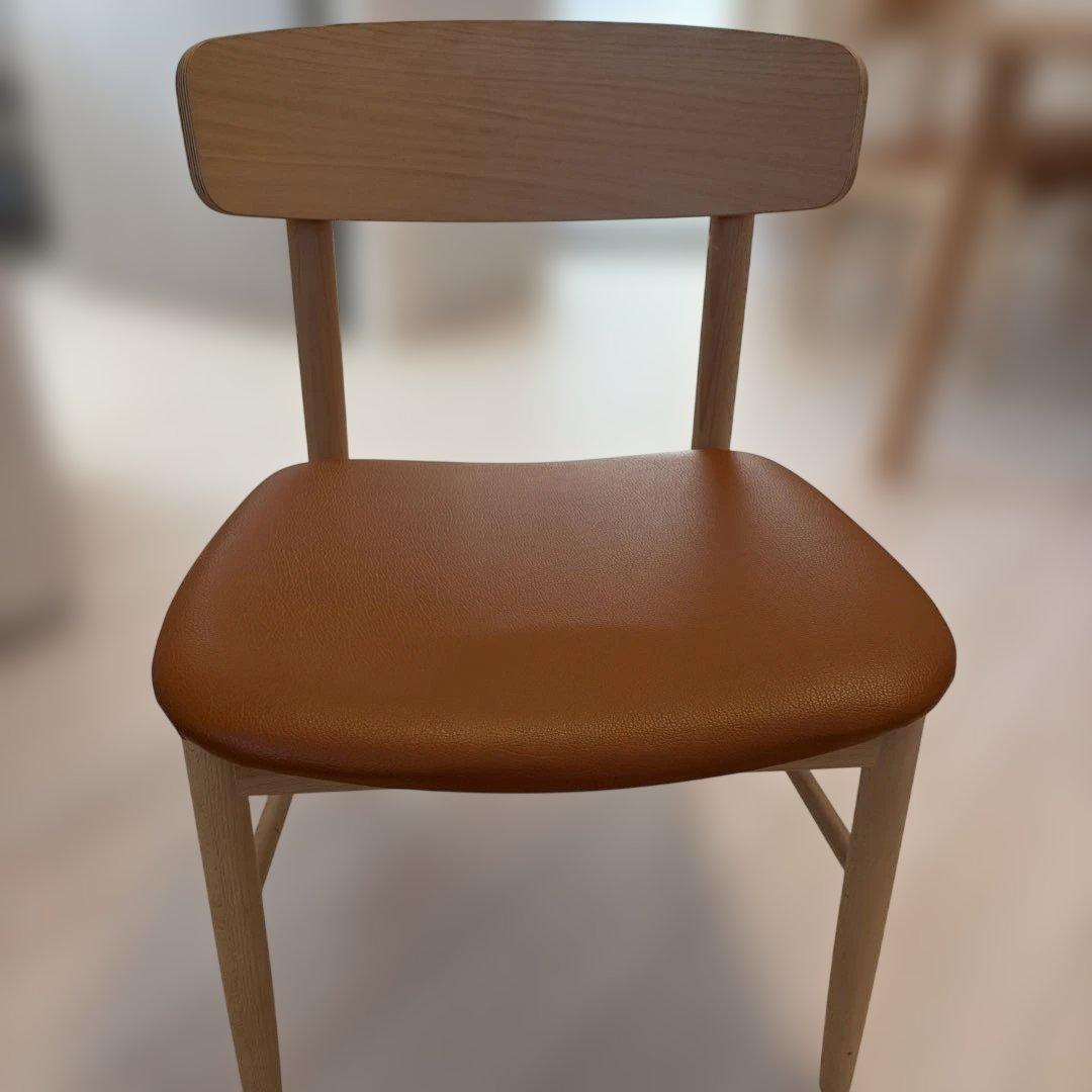 カリモク60 Tチェア リーベルブラウン ① ダイニングチェア（定価6.2万）