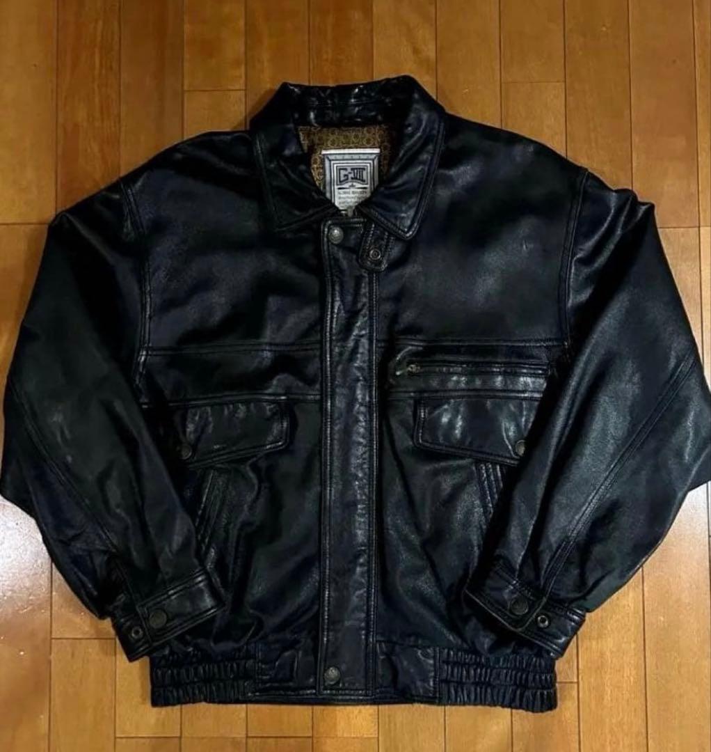 【美品】A-2タイプ レザージャケット アメカジ ラムレザー 軽量 ストリート