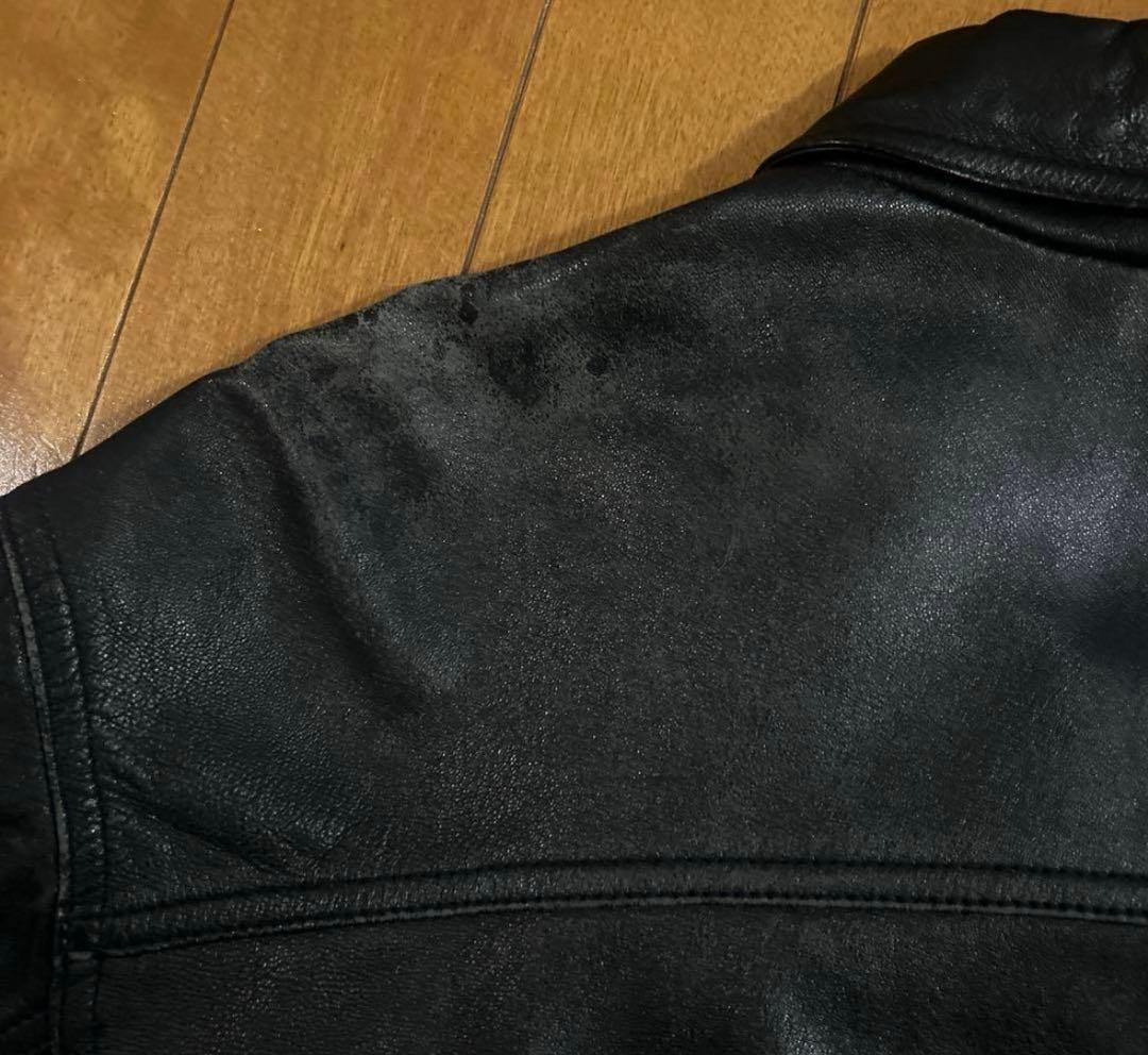 【美品】A-2タイプ レザージャケット アメカジ ラムレザー 軽量 ストリート