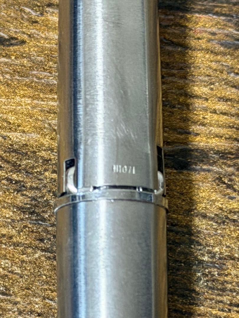 筆記確認＆洗浄済　1971年製　ペン先軸一体　パイロット　ミュー　万年筆　中細字