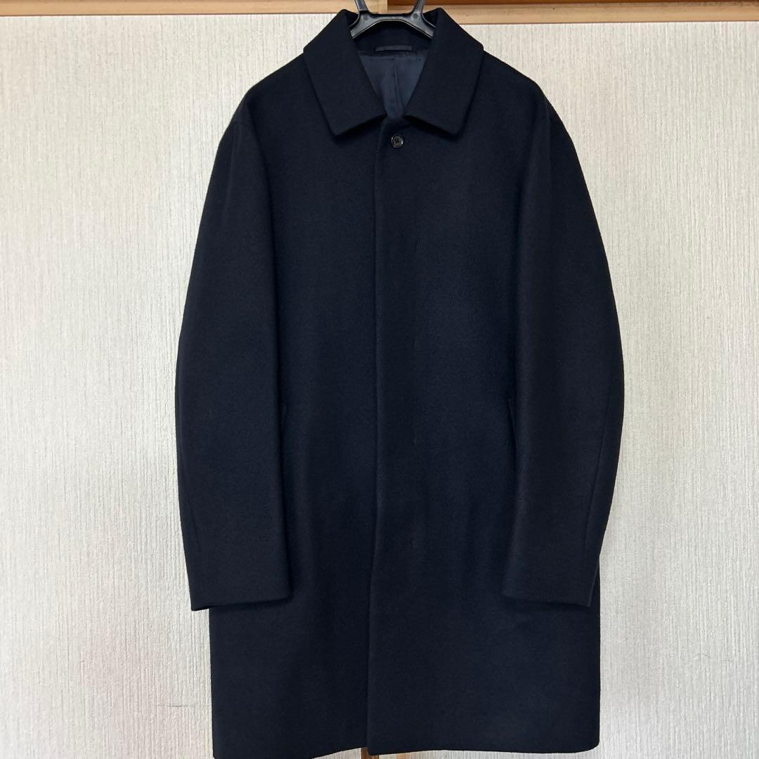 United Arrows メルトン ネイビー ステンカラーコート