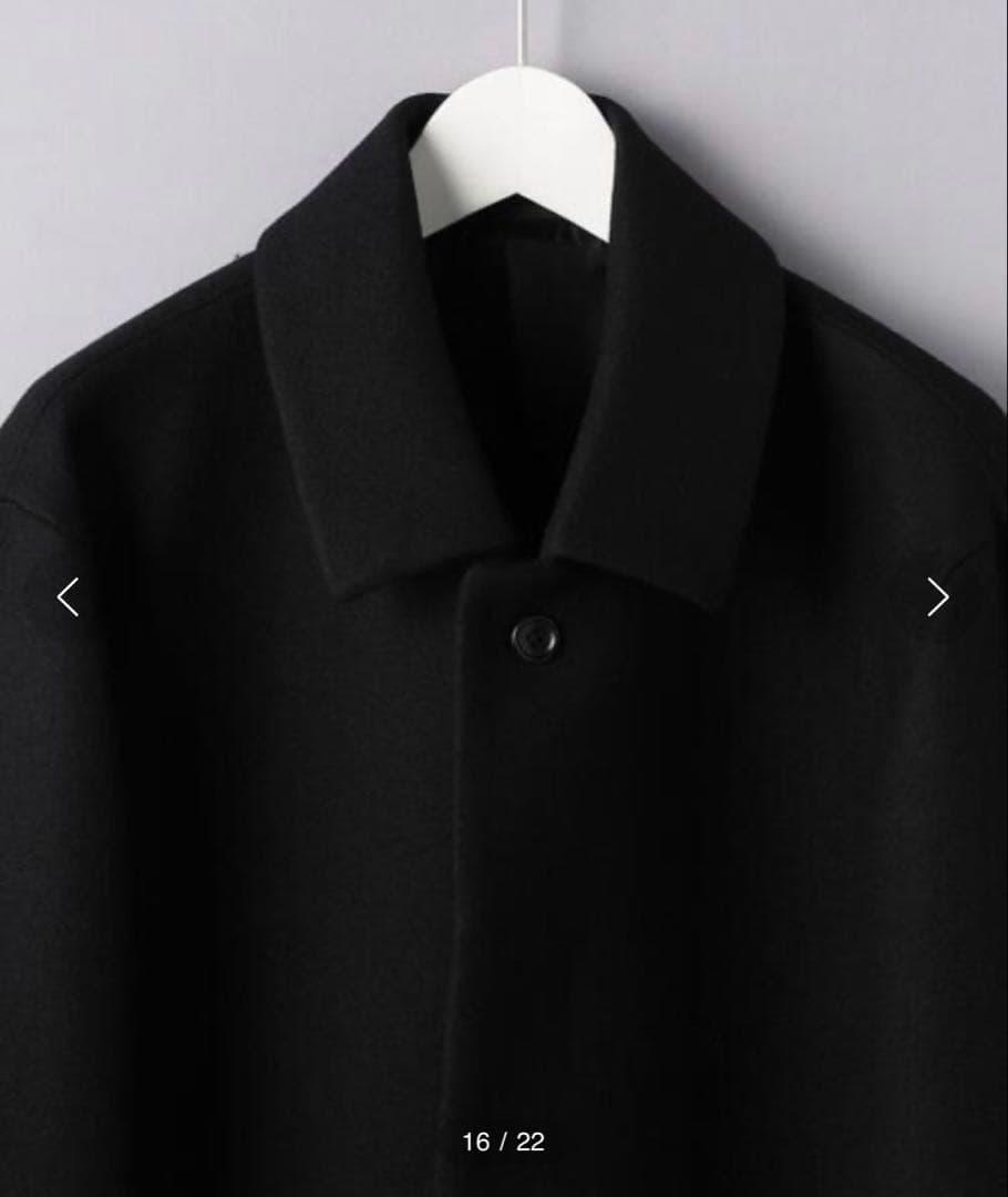 United Arrows メルトン ネイビー ステンカラーコート