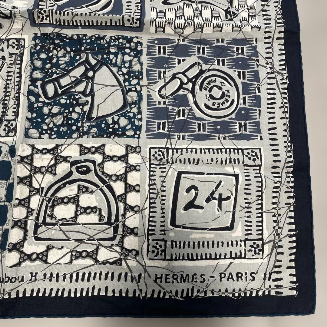 HERMES エルメス　コットン　Le Boubou スカーフ　ハンカチ