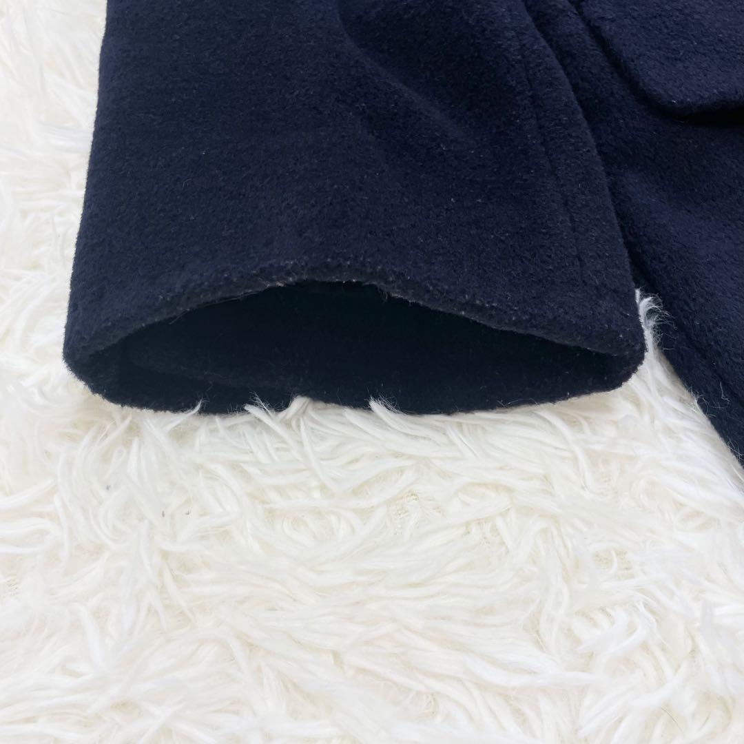 【ていぼん】MaxMara 白タグ カシミヤ混 Pコート 金ボタン