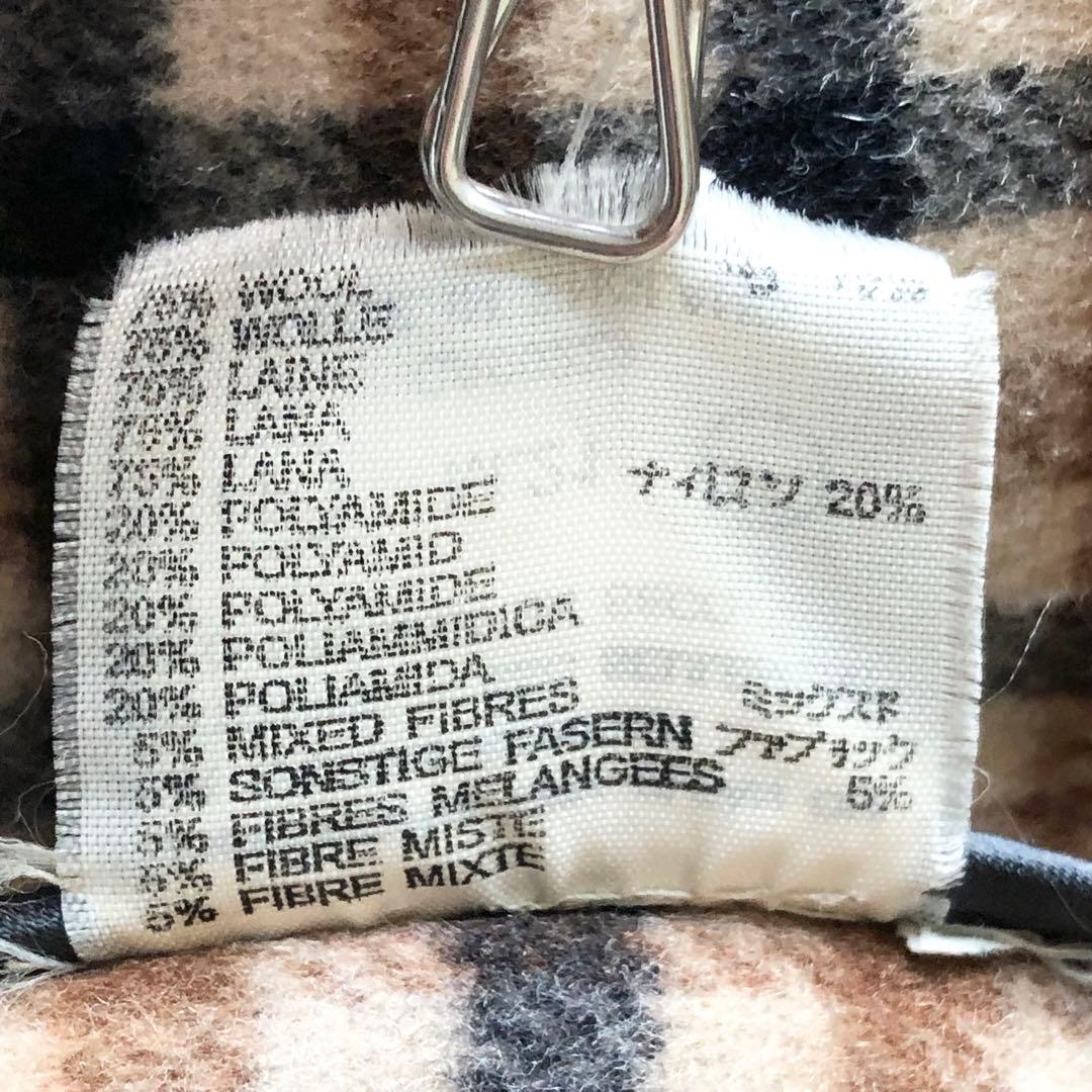 2905Aアクアスキュータム ロングダッフルコート 紺　XL相当