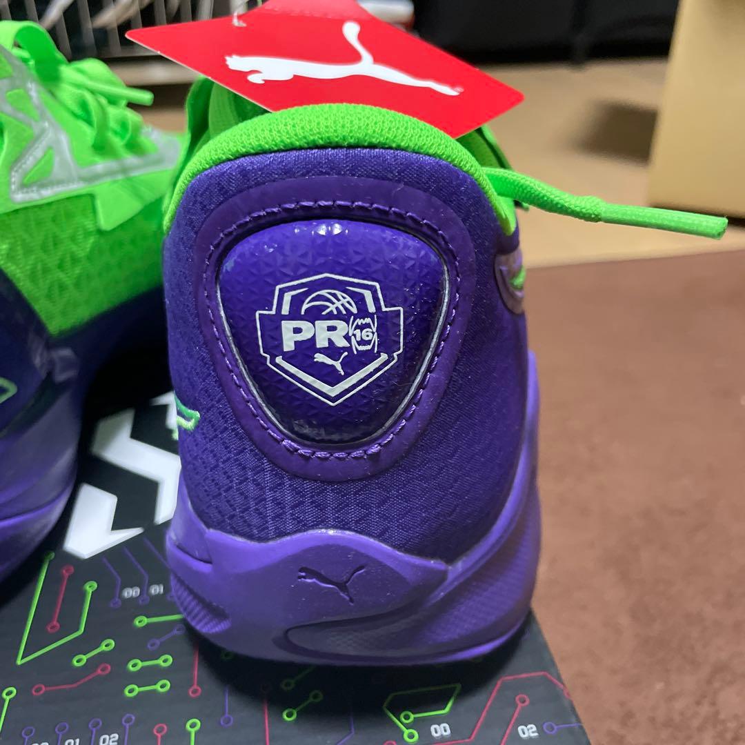 値下げ可能PUMA ZEROS II バスケットシューズ グリーン/パープル