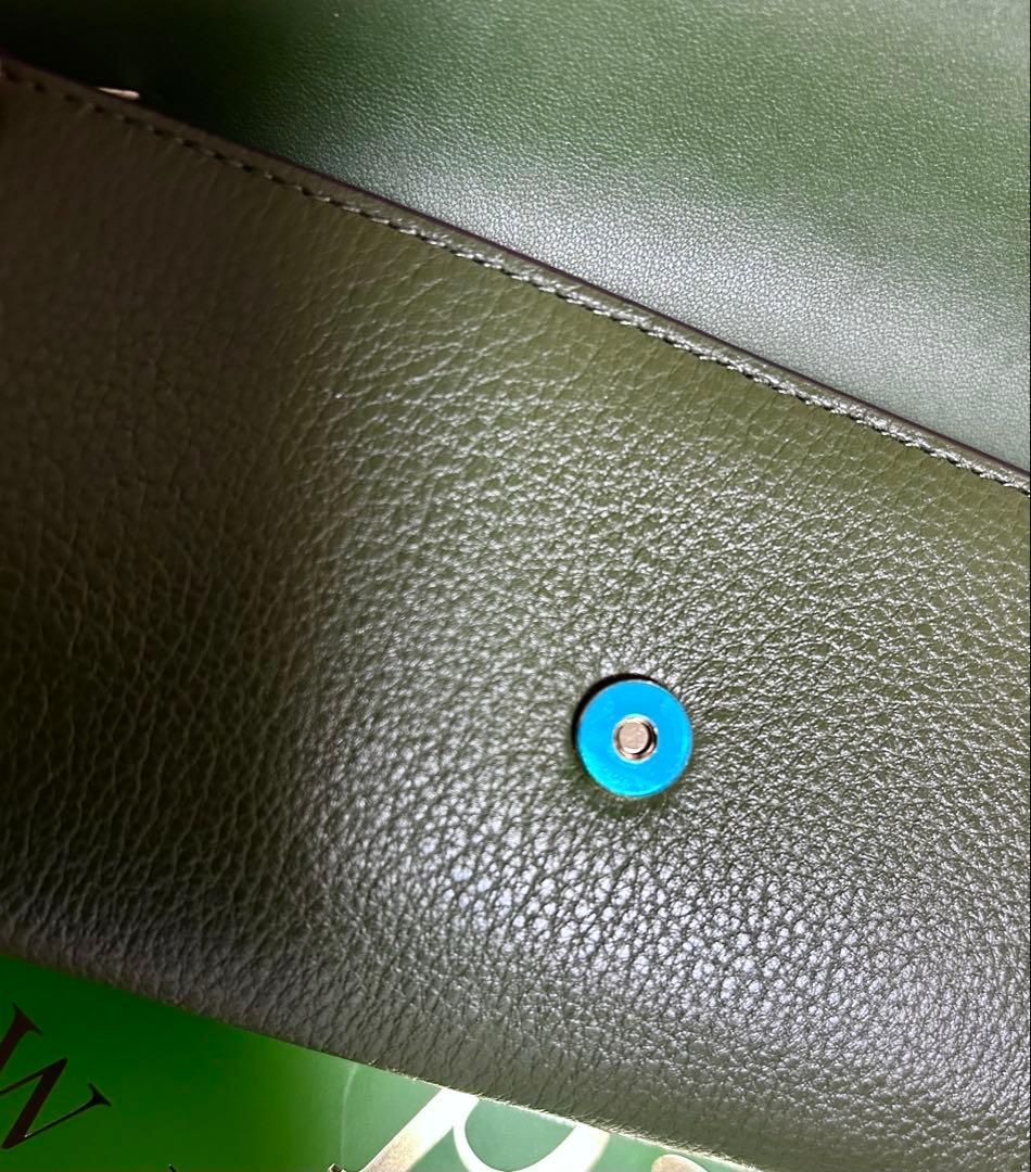 katespade ケイトスペード 長財布ペブルレザー ウォレット　グリーン