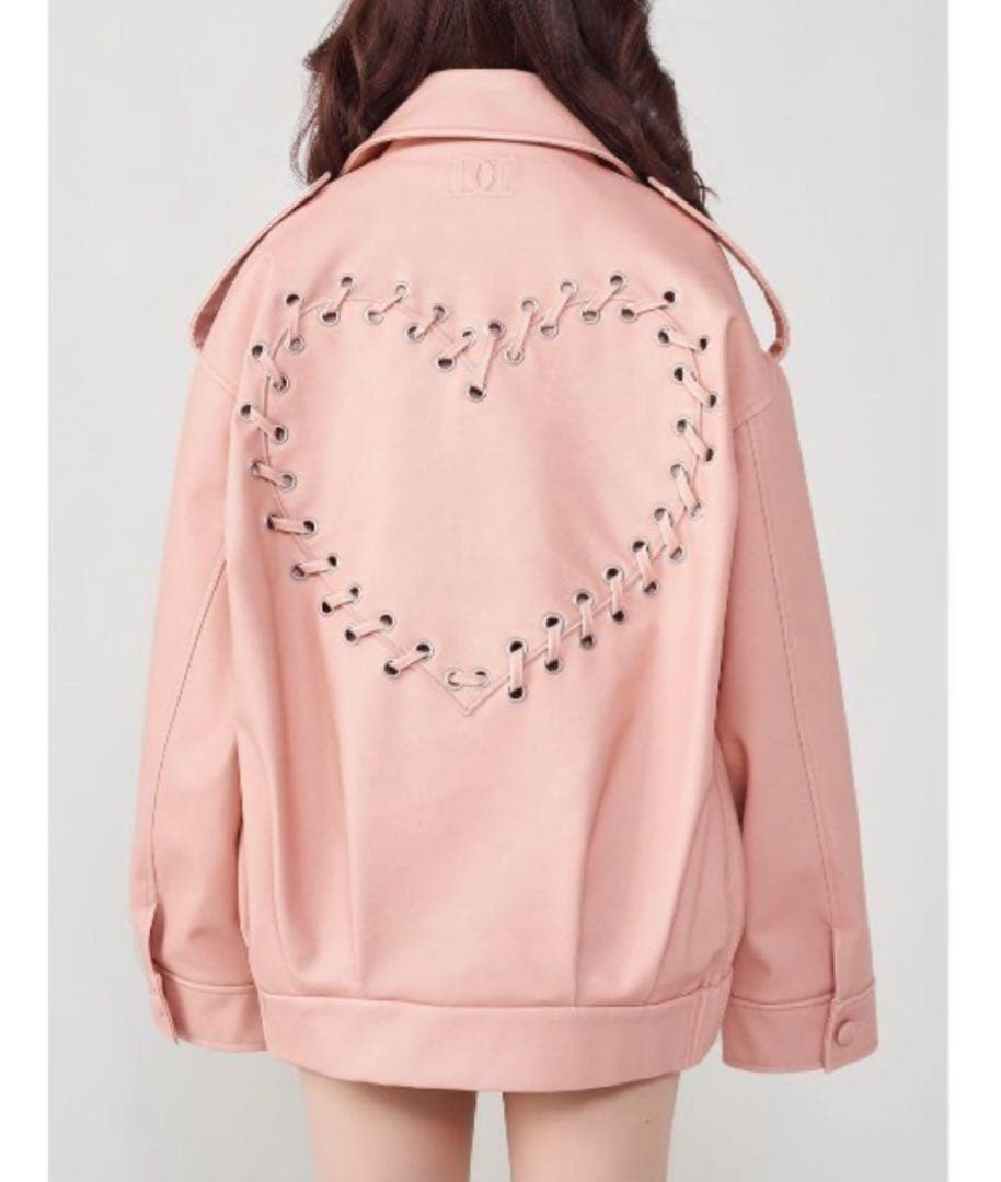 【最安値‼️】 Darich ピンク ライダースジャケット ダーリッチ レザー