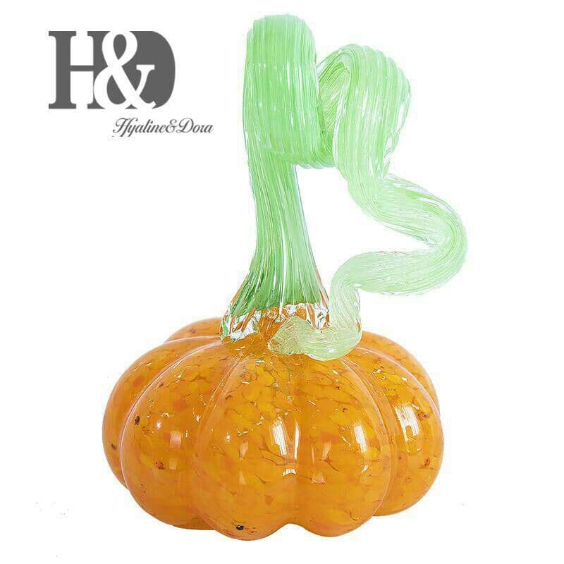 カボチャの像  ガラス  工芸品~
