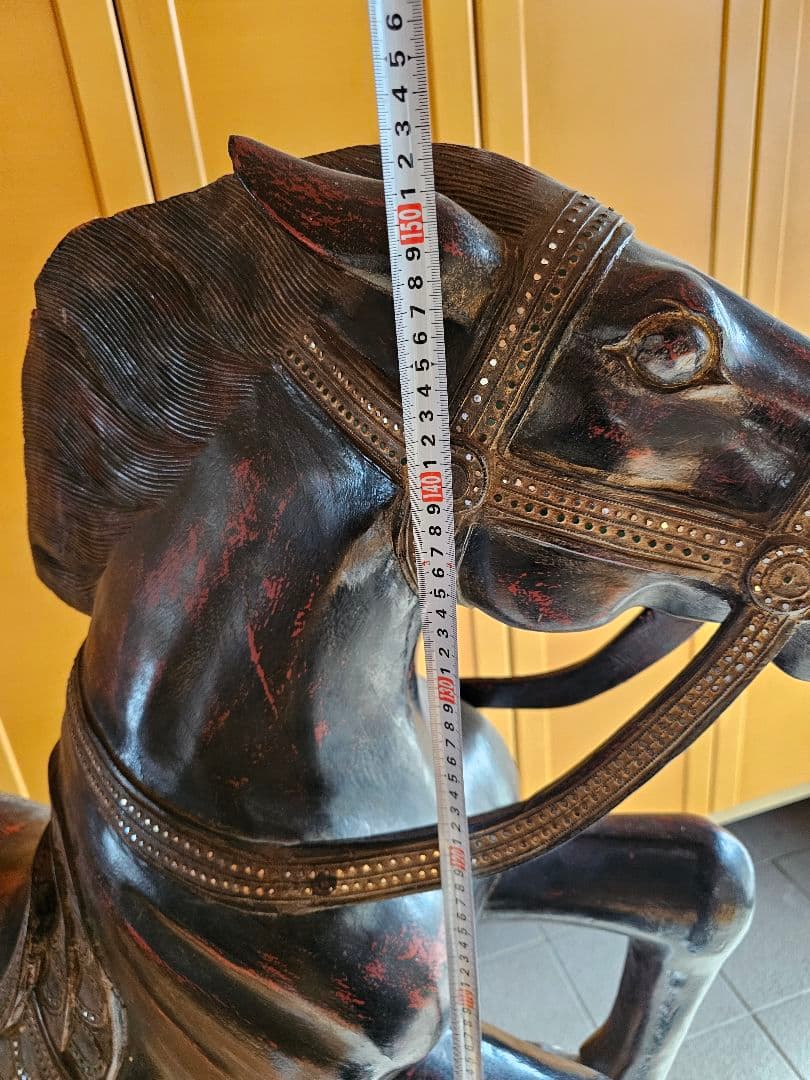 1本彫り　馬　馬像　置物　150センチ超え