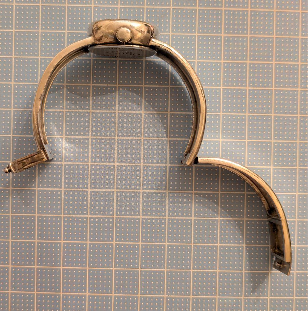 Obrey ソリッドシルバー 手巻き時計♠️2針♠️フランス製♠️銀♠️バングル