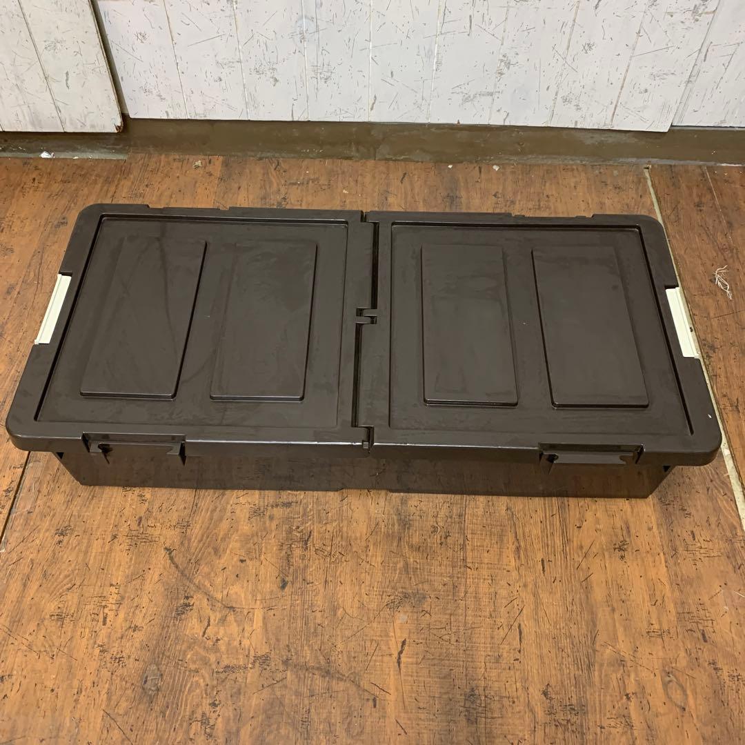 A-1 ② 【大容量】ベッド下収納ケース キャスター付き ブラウン 収納ボックス