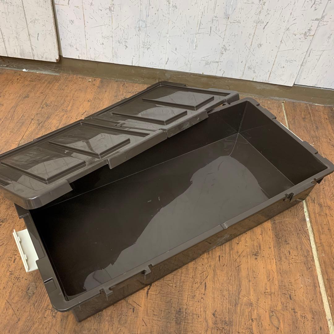 A-1 ② 【大容量】ベッド下収納ケース キャスター付き ブラウン 収納ボックス