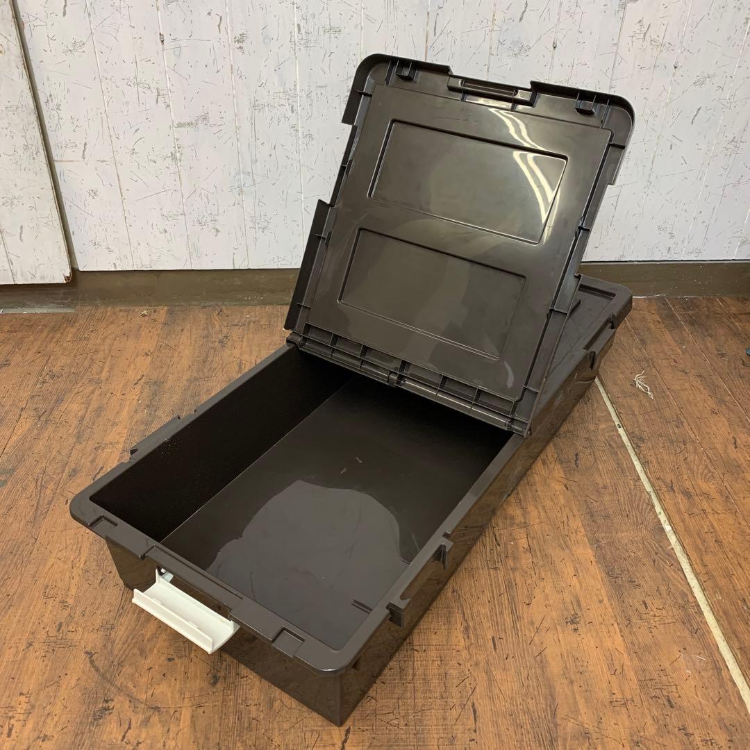 A-1 ② 【大容量】ベッド下収納ケース キャスター付き ブラウン 収納ボックス