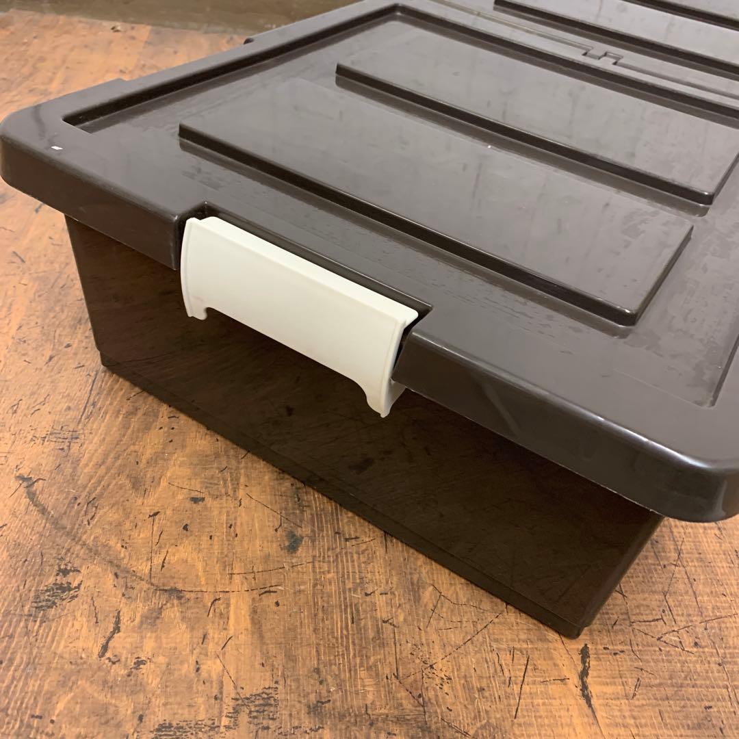 A-1 ② 【大容量】ベッド下収納ケース キャスター付き ブラウン 収納ボックス