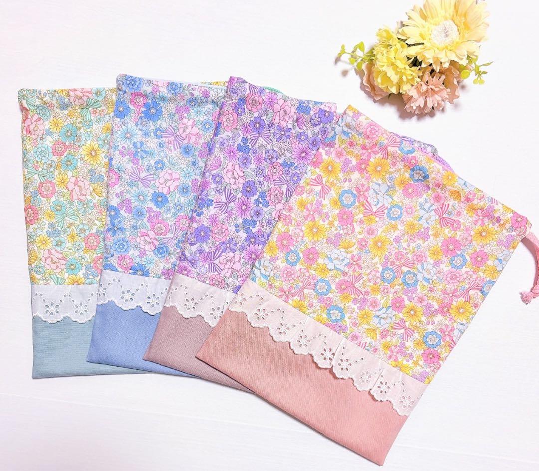 オーダー受付　レッスンバッグ　上履き入れ　体操服袋　給食袋ハンドメイド　入園入学