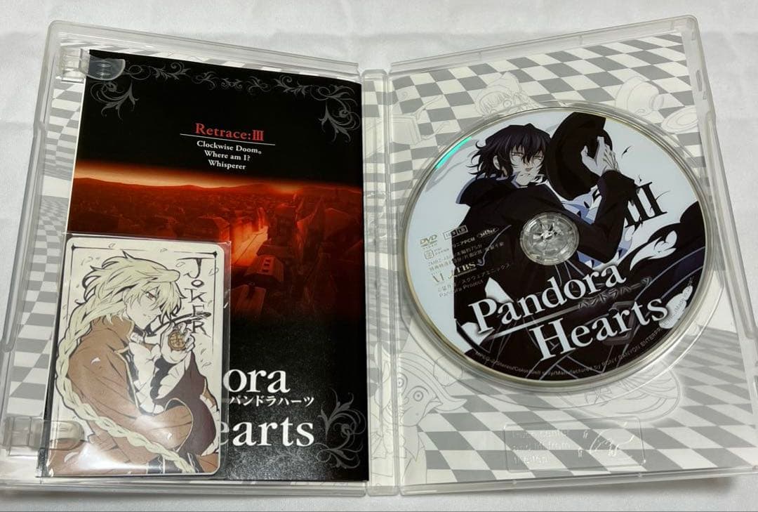 パンドラハーツ　アニメDVD 初回限定盤　未完セット　1巻〜7巻　トランプ付き